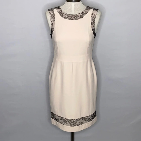 La Perla Sleeveless Shift Dress with Black Lace -4 - Picture 1 of 11